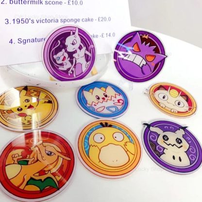 Pokemon Pikachu Acrylic Tassenuntersetzer in vielen Motiven – Bild 3