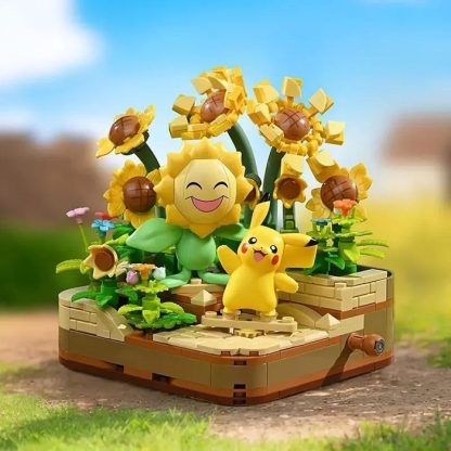 Pokémon Baustein Spielzeug Sets (Pikachu Sonnenblume, Enton und Flegmon oder Pikachu und Plinfa) – Bild 6