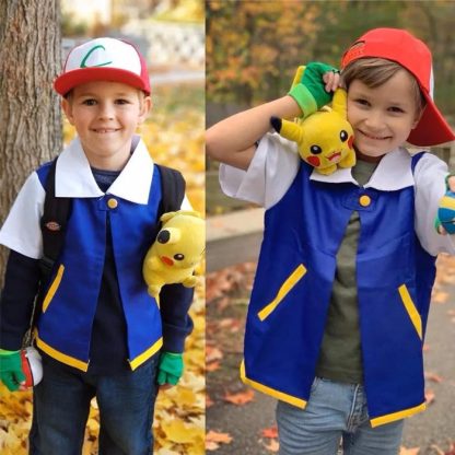 Pokemon Ash Ketchum Kostüm Set Cosplay – Bild 2