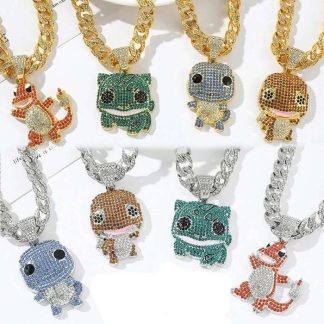 Hiphop Halskette mit Pokemon Motiven