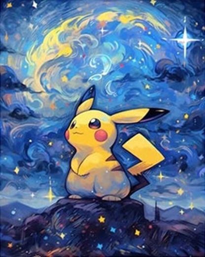 Pokemon Canvas Sternen Poster Bilder in vielen Motiven (Ungerahmt) – Bild 8