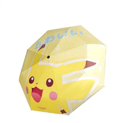 Automatischer Regenschirm mit Schiggy, Pikachu oder Bisasam Motiv – Bild 3