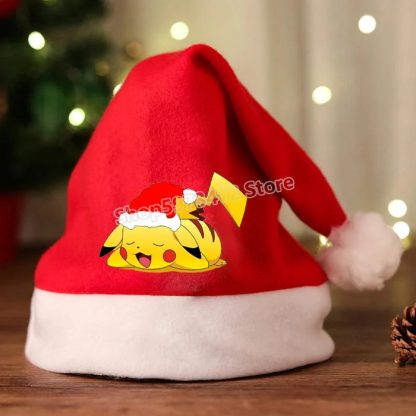 Weihnachtsmanmütze mit Pikachu oder Pokemon Motiv – Bild 7