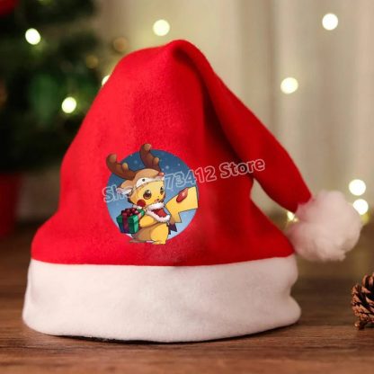 Weihnachtsmanmütze mit Pikachu oder Pokemon Motiv – Bild 8