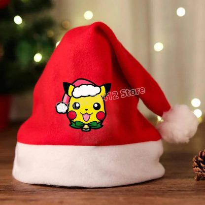 Weihnachtsmanmütze mit Pikachu oder Pokemon Motiv – Bild 10