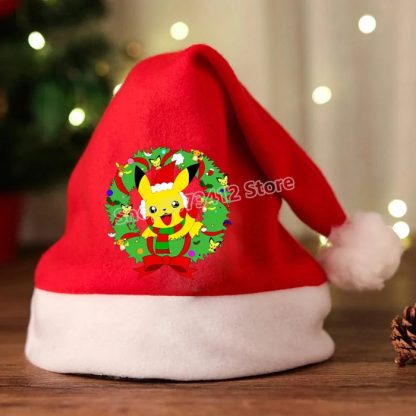 Weihnachtsmanmütze mit Pikachu oder Pokemon Motiv – Bild 14