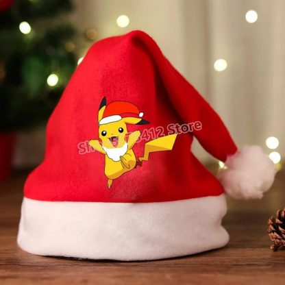 Weihnachtsmanmütze mit Pikachu oder Pokemon Motiv – Bild 18
