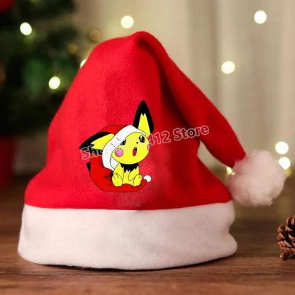Weihnachtsmanmütze mit Pikachu oder Pokemon Motiv – Bild 19
