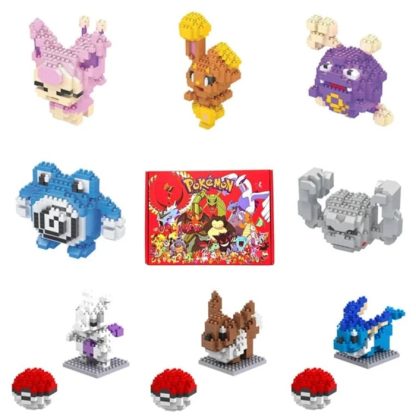 Pokemon Klemm-Bausteine in praktischer Geschenkbox Weihnacht – Bild 15