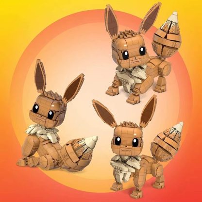 Pokémon Jumbo Evoli (30cm), Bauset mit beweglicher Figur Spielzeug – Bild 2
