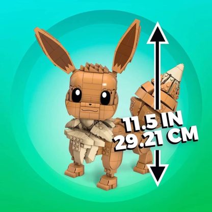 Pokémon Jumbo Evoli (30cm), Bauset mit beweglicher Figur Spielzeug – Bild 3
