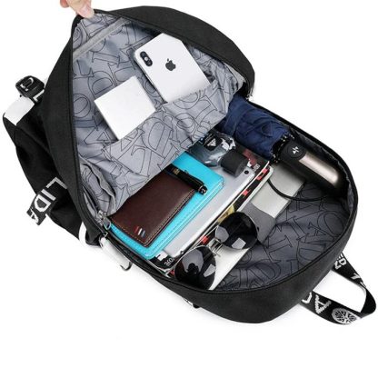Glurak, Mewtu, Gengar, Turok Rucksack mit USB Port (ca. 47x30x15cm) – Bild 5