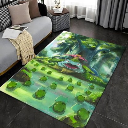 Glurak, Turtok, Bisasam u. a. Pokemon Teppich – Bild 4