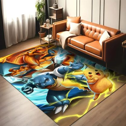 Glurak, Turtok, Bisasam u. a. Pokemon Teppich – Bild 6