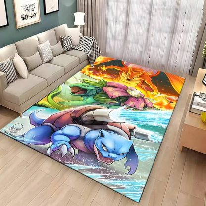 Glurak, Turtok, Bisasam u. a. Pokemon Teppich – Bild 17