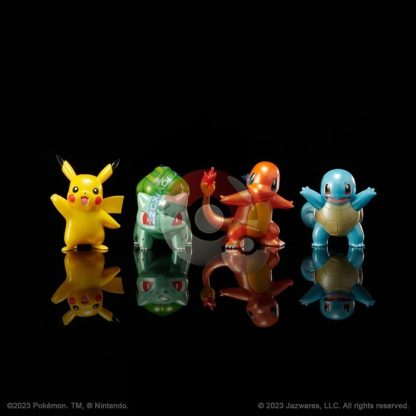 Pokemon Starter Figuren Set mi Pikachu, Glumanda, Schiggy und Bisasam – Bild 4