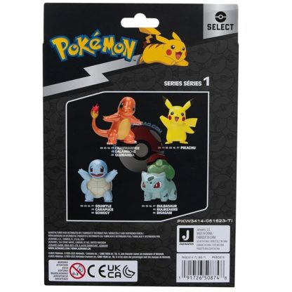 Pokemon Starter Figuren Set mi Pikachu, Glumanda, Schiggy und Bisasam – Bild 5