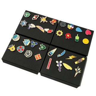 Pokemon Gym Badges im Set Kanto Johto Hoenn Sinnoh Unova Kalos