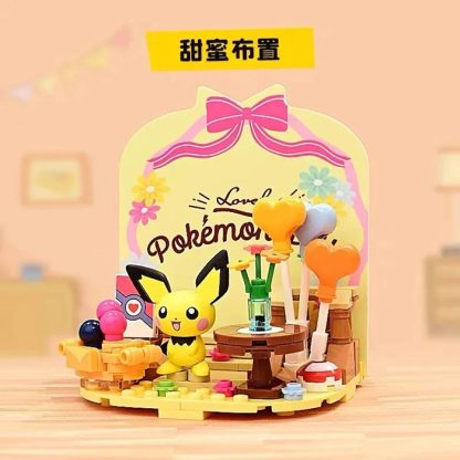 Niedliche Poke Baustein Spielzeuge - Pikachu, Evoli, Relaxo, Pichu oder Enton – Bild 3
