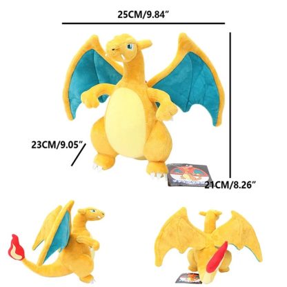 5 Stk. Gliurak Charizard Evolutionen Kuscheltiere Set – Bild 2