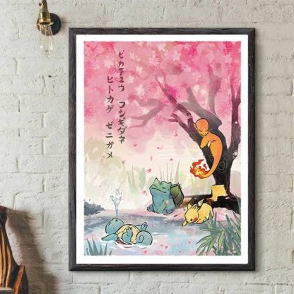 Pokemon Wand Canvas Poster in japanischen Stil - viele Motive – Bild 7