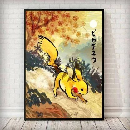 Pokemon Wand Canvas Poster in japanischen Stil - viele Motive – Bild 11