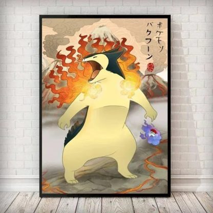 Pokemon Wand Canvas Poster in japanischen Stil - viele Motive – Bild 15