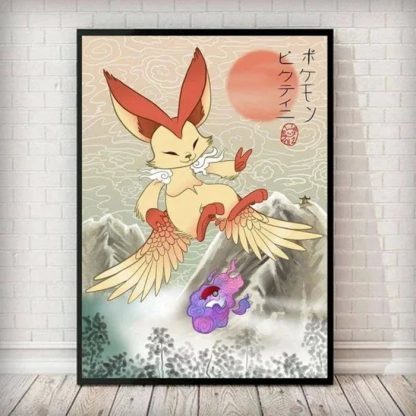 Pokemon Wand Canvas Poster in japanischen Stil - viele Motive – Bild 17