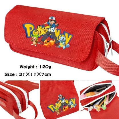 Pikachu Stifttasche Federmappe (21x11x7cm) in vielen Farben – Bild 5