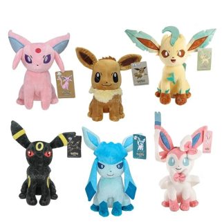 Große Psiana, Folipurba, Feelinara, Nachtara, Glaziola oder Evoli Kuscheltiere Pokemon