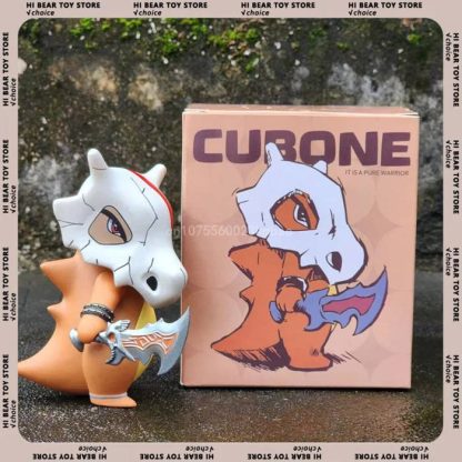 Detailreiche Tragosso Cubone Figur (ca. 14cm) Pokemon Figur – Bild 2