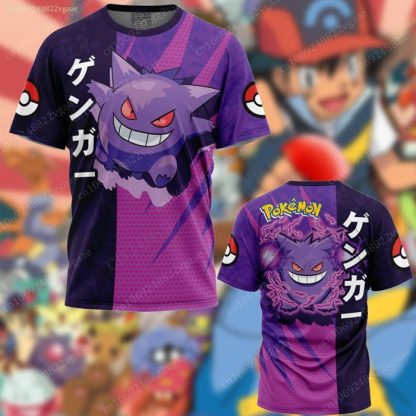 Stylishe Bunte Sommer T-Shirts Trikots mit vielen Pokemon Motiven – Bild 6