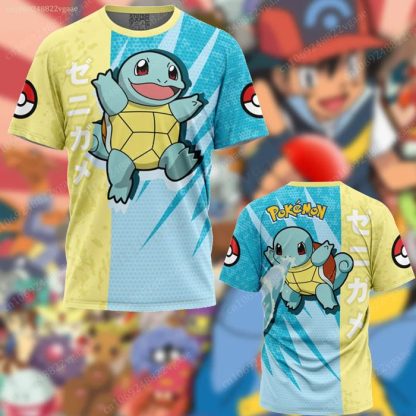 Stylishe Bunte Sommer T-Shirts Trikots mit vielen Pokemon Motiven – Bild 5