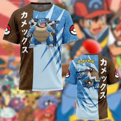 Stylishe Bunte Sommer T-Shirts Trikots mit vielen Pokemon Motiven – Bild 10