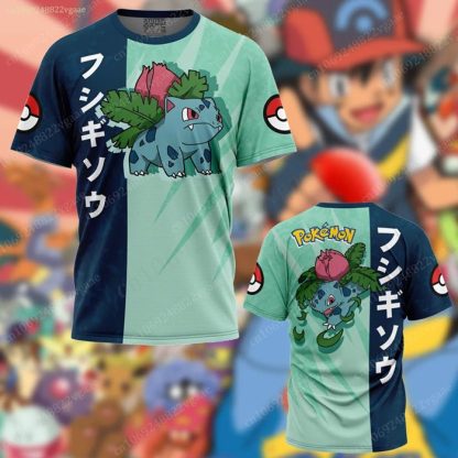 Stylishe Bunte Sommer T-Shirts Trikots mit vielen Pokemon Motiven – Bild 8