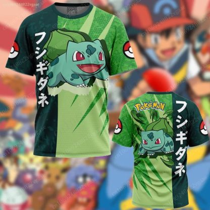 Stylishe Bunte Sommer T-Shirts Trikots mit vielen Pokemon Motiven – Bild 9