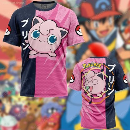 Stylishe Bunte Sommer T-Shirts Trikots mit vielen Pokemon Motiven – Bild 12