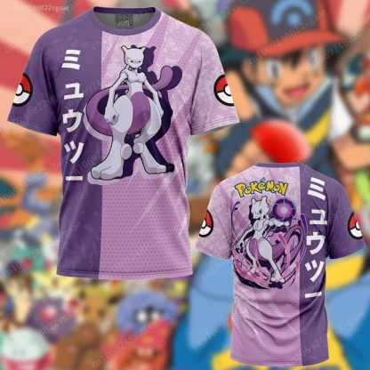 Stylishe Bunte Sommer T-Shirts Trikots mit vielen Pokemon Motiven – Bild 14
