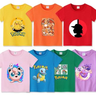 Farbenfrohe Pokemon Sommer T-Shirts für Kinder