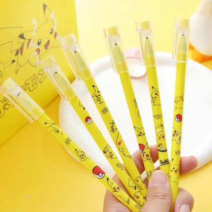 12 Stk. Pokemon Pikachu Stift 0,5mm Schwarz – Bild 3