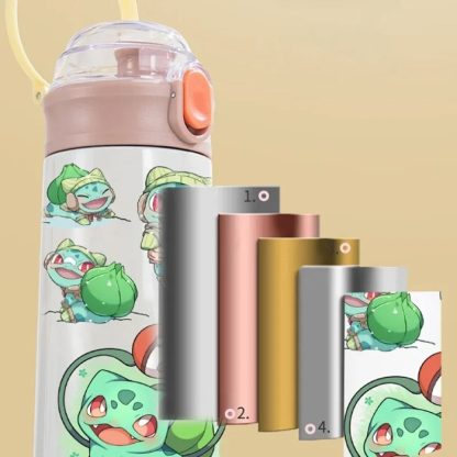 Stylishe Pokemon Kawaii Thermo Trinkflasche (500ml) – Bild 3
