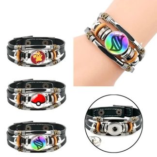 Pokeball, Mewtu, Psiana u. a. Armband