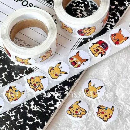 Pikachu oder Pokemon Aufkleber 500 Stk. auf Rolle – Bild 4
