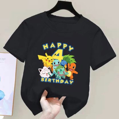 Happy Birthday Pokemon T-Shirts für Kinder mit Jahreszahl – Bild 2