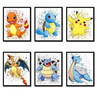 Pokémon Canvas Wandposter in einer Vielzahl von Motiven und Größen