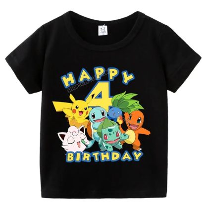 Happy Birthday Pokemon T-Shirts für Kinder mit Jahreszahl – Bild 17