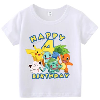Happy Birthday Pokemon T-Shirts für Kinder mit Jahreszahl – Bild 19
