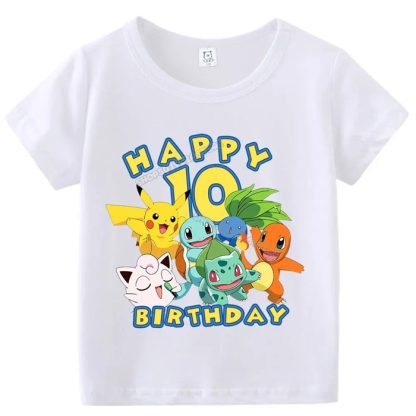Happy Birthday Pokemon T-Shirts für Kinder mit Jahreszahl – Bild 25