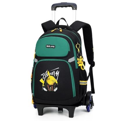 Pokemon Schulranzen Tornister Trolley mit 1 oder 3 Rädern und Griff – Bild 7