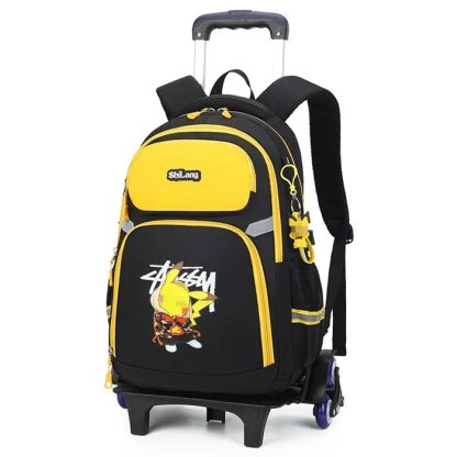 Pokemon Schulranzen Tornister Trolley mit 1 oder 3 Rädern und Griff – Bild 10